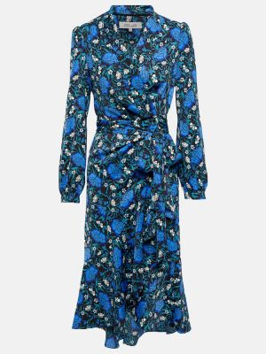 Midi šaty jersey Diane Von Furstenberg modré