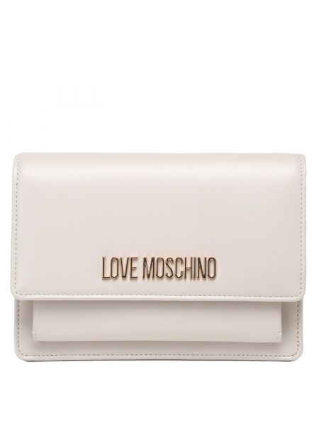 Бежевая сумка через плечо Love Moschino