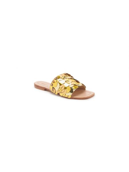 Sandalias con lentejuelas Maliparmi amarillo