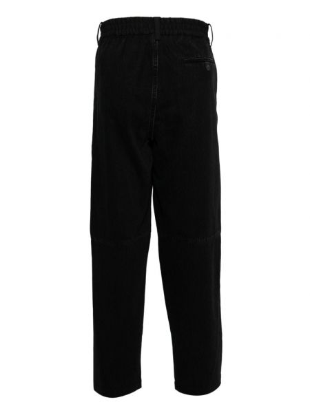 Pantalon droit en coton Croquis noir