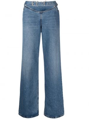 Voľné priliehavé džínsy s prackou Y/project modrá
