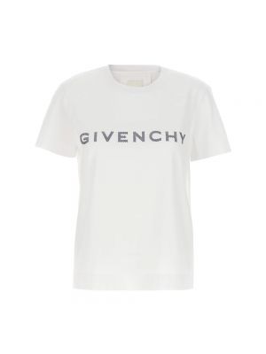 Koszulka z kryształkami Givenchy biała