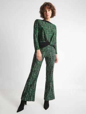 Струящиеся женские брюки с абстрактным принтом Trucco, мультиколор