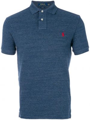 Brodert poloskjorte Polo Ralph Lauren blå