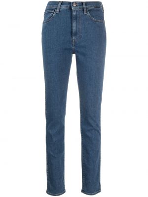 Jeansy skinny z wysoką talią slim fit 3x1 niebieskie