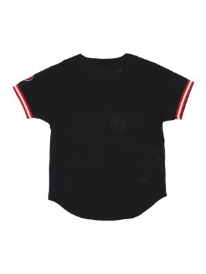 Koszula z dżerseju z siateczką Mitchell & Ness czarna