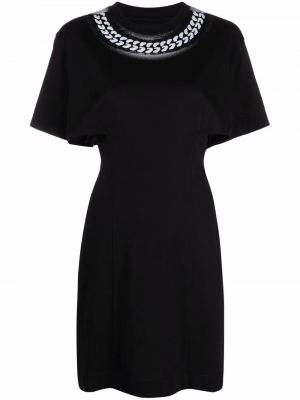 Šaty s potlačou Givenchy čierna