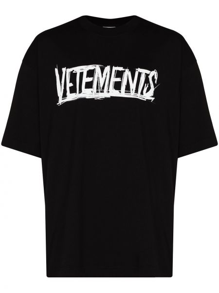 Camiseta Vetements negro