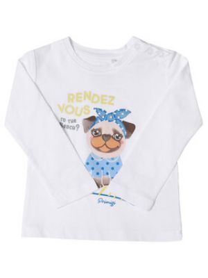 Primigi Blúzka St Tropez Bisous 45211503 Biela Regular Fit