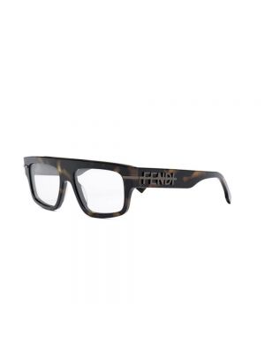 Okulary korekcyjne Fendi brązowe