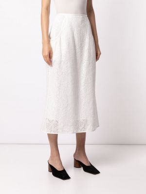 Spódnica bawełniana koronkowa Mame Kurogouchi biała