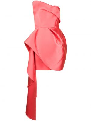 Vestido de cóctel con escote pronunciado Azzi & Osta rosa