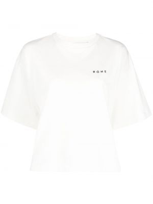 T-shirt con stampa Róhe bianco