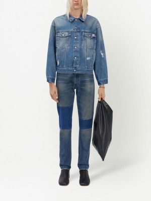 Distressed jeansjacke Mm6 Maison Margiela blau