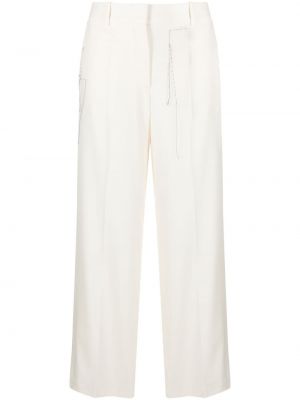 Bavlněné vlněné kalhoty Off-white - bílá