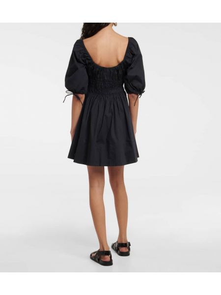 Mini robe en coton Staud noir