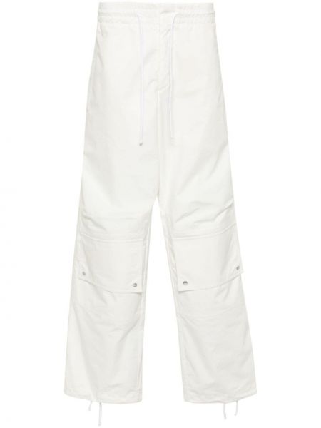 Pantaloni cu croială lejeră Oamc alb