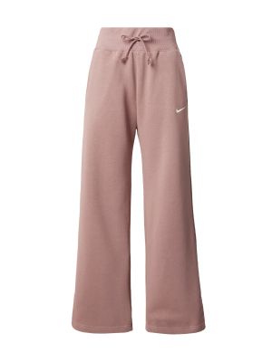 Флийс широки панталони тип „марлен“ Nike бяло