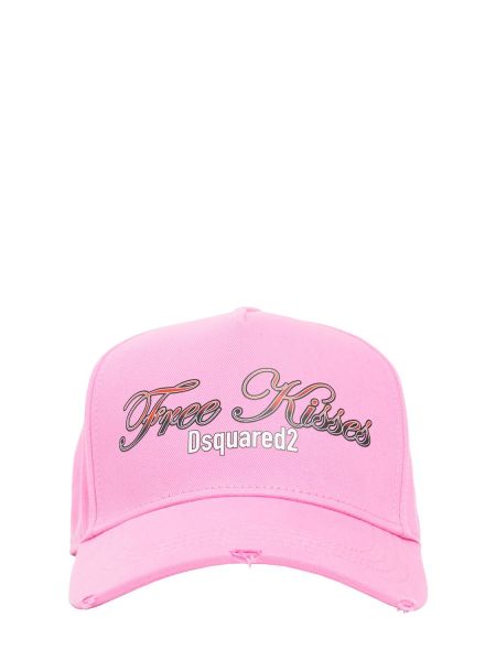 Bomull cap Dsquared2 rosa