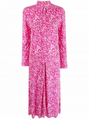 Vestido camisero leopardo Isabel Marant rosa