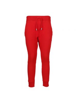 Spodnie sportowe bawełniane Dsquared2 czerwone