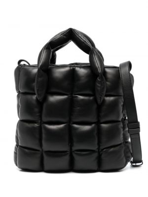 Kožená nákupná taška Vic Matié čierna