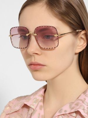 Очки солнцезащитные Chloé розовые