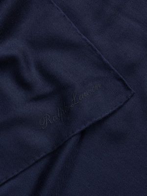 Kašmírový šál s výšivkou Ralph Lauren Collection modrý