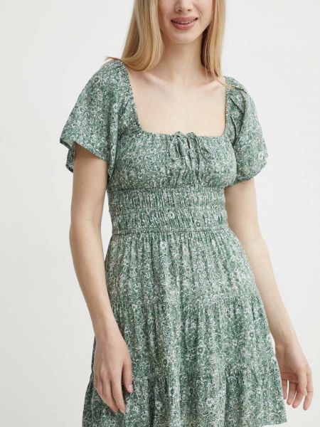 Sukienka mini Hollister Co. zielona