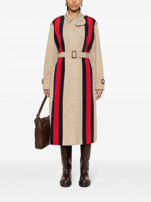 Trench à rayures Gucci