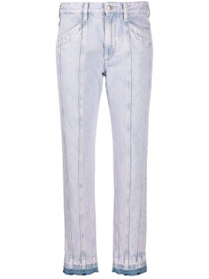 Slim fit skinny džíny s nízkým pasem Isabel Marant Etoile fialové