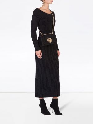 Vestido de punto Dolce & Gabbana negro
