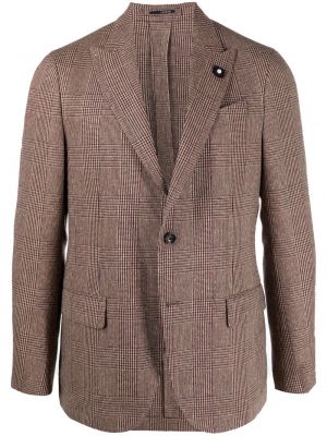 Blazer con botones a cuadros Lardini