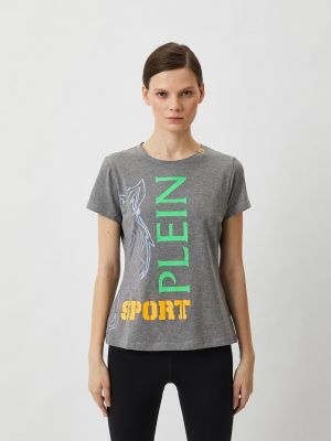 Спортивная футболка Plein Sport серая
