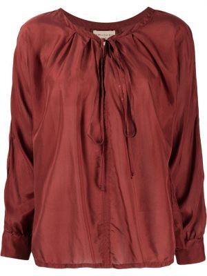 Шелковая блузка с завязками Alessia Santi, красный
