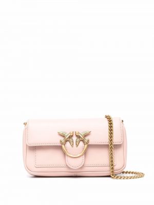 Crossbody väska med spännesknäppning Pinko rosa