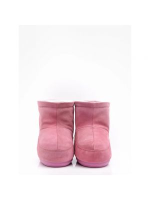 Botas de nieve con cordones de ante Moon Boot rosa