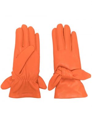 Usnjene rokavice z lokom Bimba Y Lola oranžna