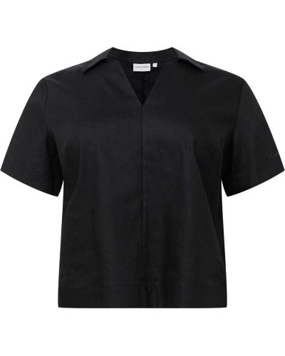 Блуза Calvin Klein Curve черно