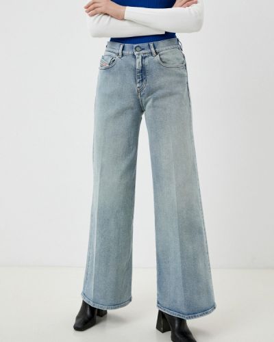 Широкие джинсы Diesel, голубые