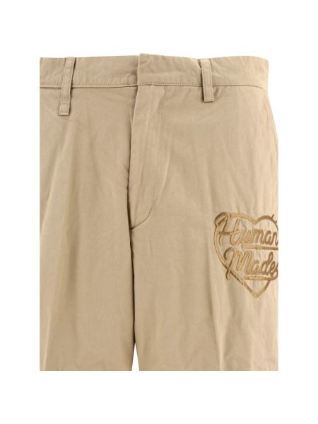 Pantalones chinos de algodón Human Made beige