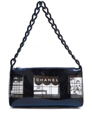 Чанта за ръка с принт Chanel Pre-owned черно
