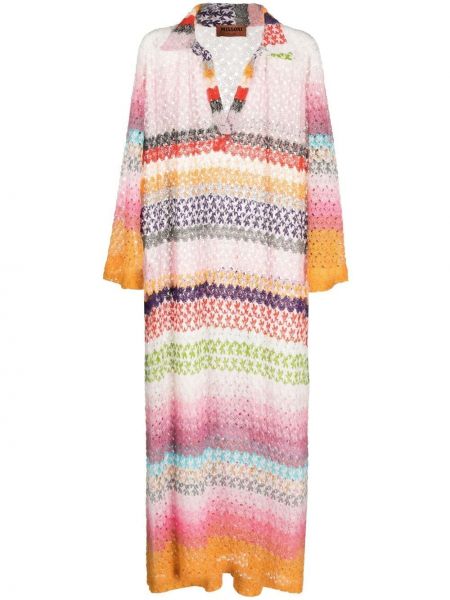 Stripete dress Missoni oransje