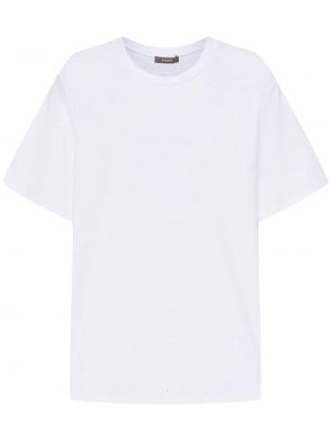 T-shirt con scollo tondo 12 Storeez bianco