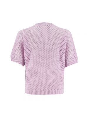 Jersey de punto manga corta de tela jersey Peserico violeta