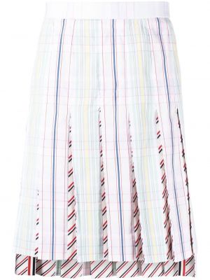 Plisserade shorts Thom Browne vit