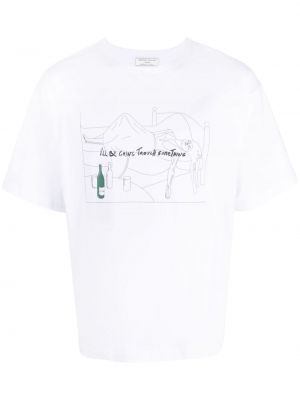 T-shirt aus baumwoll mit print Société Anonyme