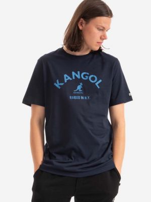 Bavlněné tričko s potiskem Kangol fialové