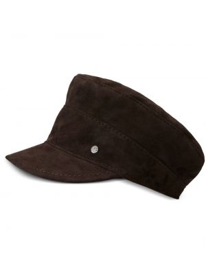 Seemisnahksed müts Maison Michel pruun