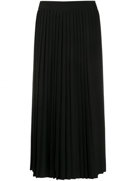Falda midi Prada negro